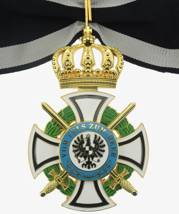 Prussia Royal House Order of Hohenzollern Cross of the commodity with swords